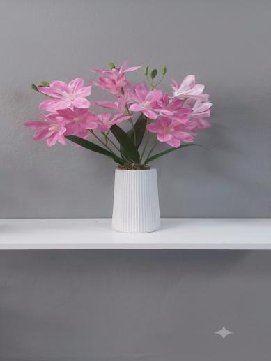 vazoda-yapay-mini-lilyum-cicegi